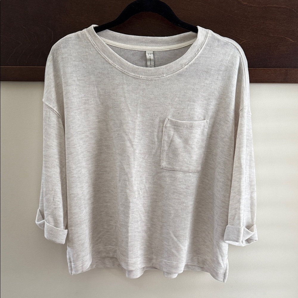 Gentle Fawn Light Gray Long Sleeve Top